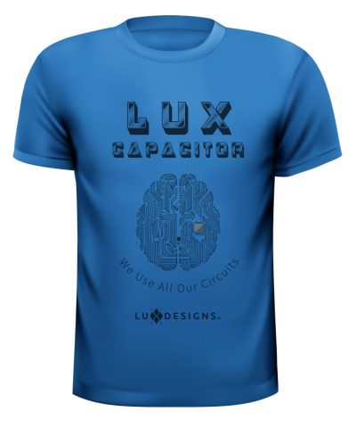 LUX Capacitor T-Shirt in Blue
