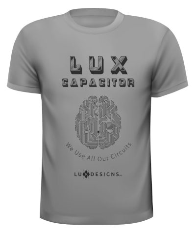 LUX Capacitor T-Shirt in Gray